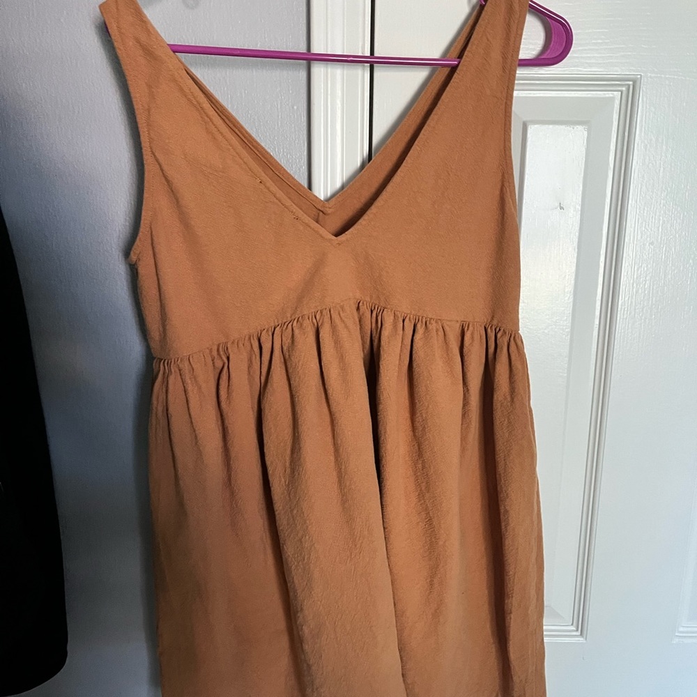 Orange mini dress